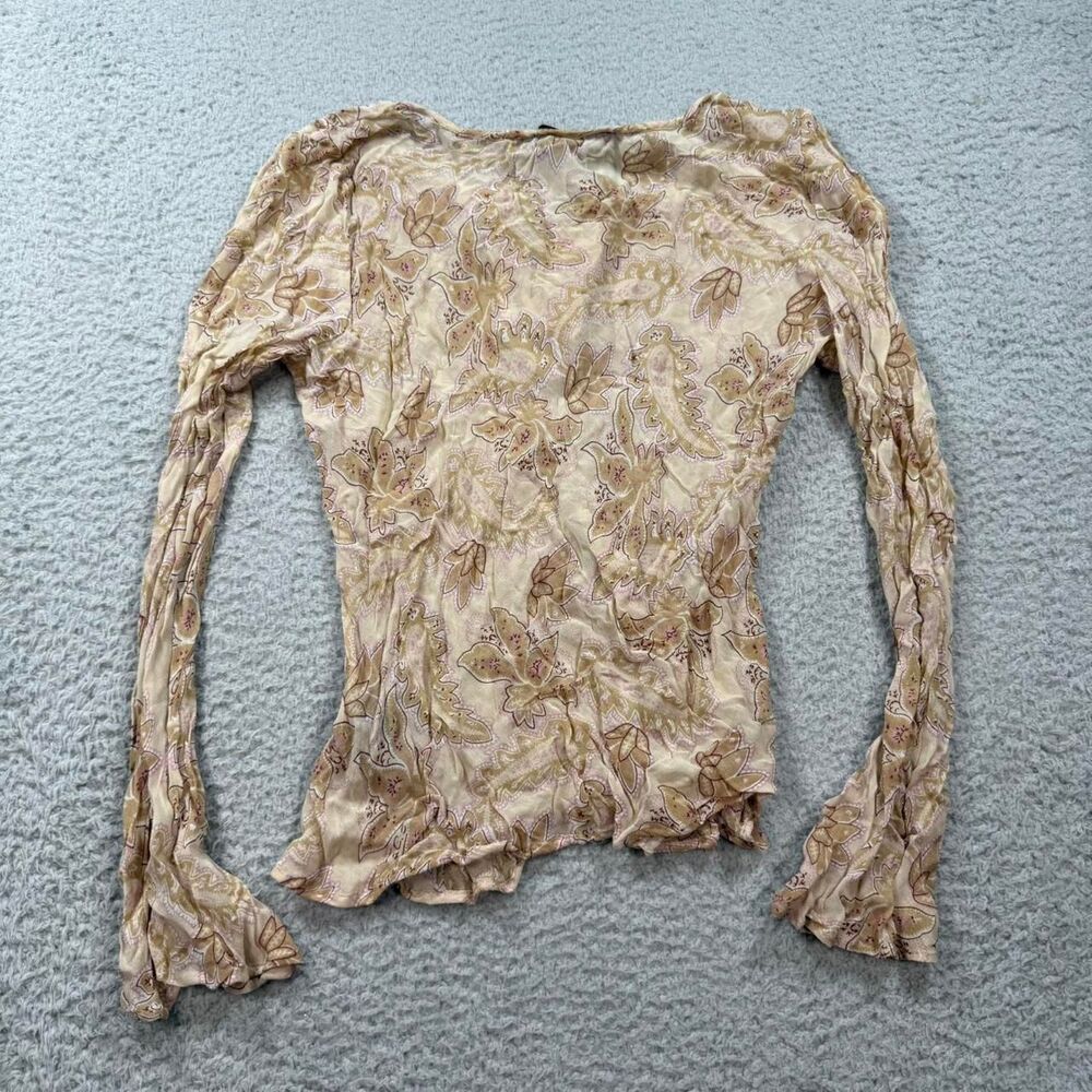 Kappa Women's Tan and Pink Blouse - Picture 4 of 8